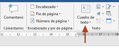 Cómo agregar texto encima de una foto en Word o escribir sobre imágenes con cuadro de texto paso 2