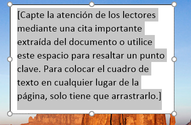 Cómo agregar texto encima de una foto en Word o escribir sobre imágenes con cuadro de texto paso 4