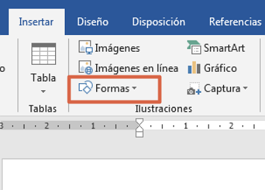 Cómo agregar texto encima de una foto en Word o escribir sobre imágenes con herramienta formas paso 1