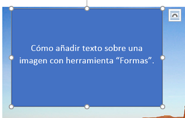 Cómo agregar texto encima de una foto en Word o escribir sobre imágenes con herramienta formas paso 6