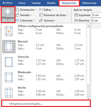 Cómo dividir una hoja o página de Word en cuatro usando la función “Tabla”. Paso 2