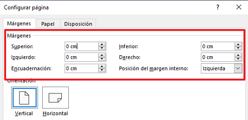 Cómo dividir una hoja o página de Word en cuatro usando la función “Tabla”. Paso 3