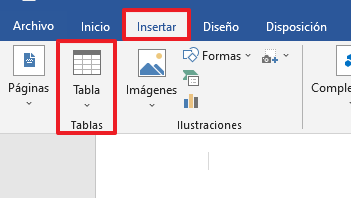 Cómo dividir una hoja o página de Word en cuatro usando la función “Tabla”. Paso 4