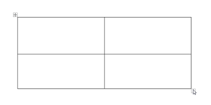 Cómo dividir una hoja o página de Word en cuatro usando la función “Tabla”. Paso 6