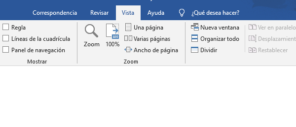 Herramientas de Word y sus funciones. Pestana Vista